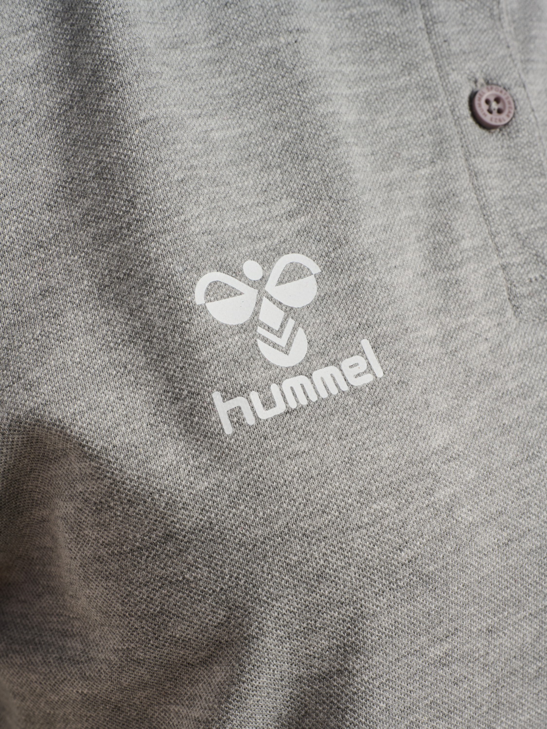 hmlGO 2.0 CHEVRON POLO WOMAN, GREY MELANGE, packshot