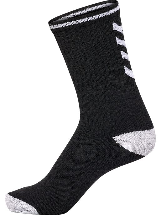 hml3-PACK SINGLE STRIPE CREW SOCK, BLACK hml3-PACK SINGLE STRIPE CREW SOCK, BLACK, packshot