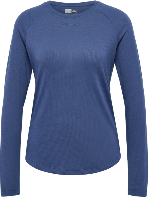 hmlMT VANJA T-SHIRT L/S, BLUE INDIGO, packshot