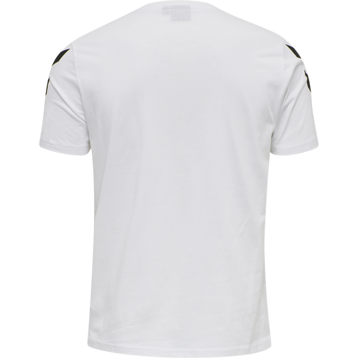 hmlLEGACY CHEVRON T-SHIRT, WHITE, packshot
