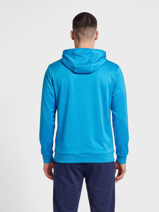 hmlLOGO HOODIE, DIVA BLUE, model