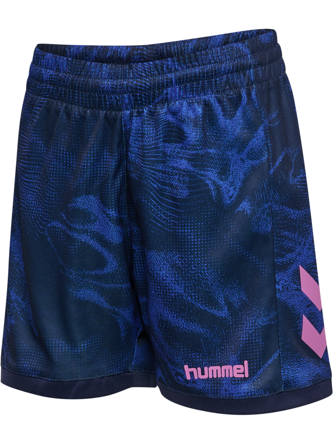 hmlBLAZE CLUB26 GRAPHIC SHORTS KIDS, MARINE/DAZZLING BLUE, packshot