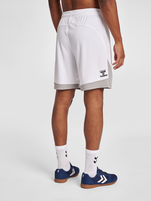 hmlLEAD POLY SHORTS, WHITE, model