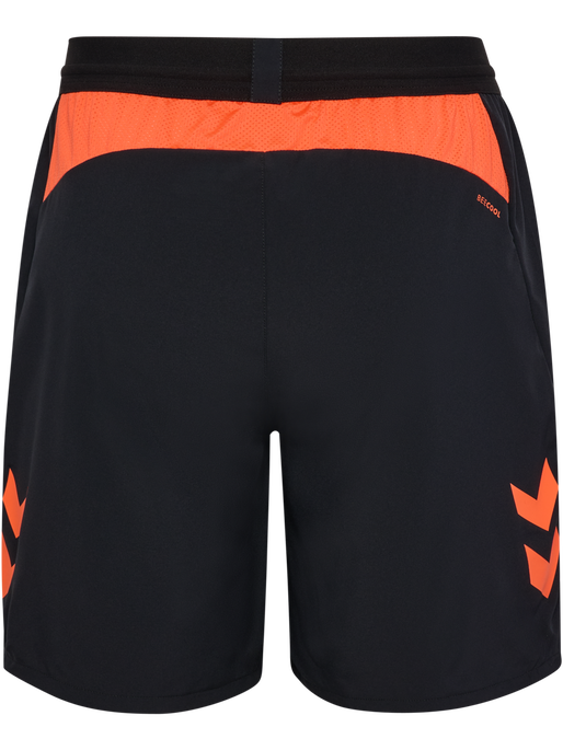 hmlBLAZE PRO TRAINING SHORTS KIDS, BLACK/ORANGE, packshot