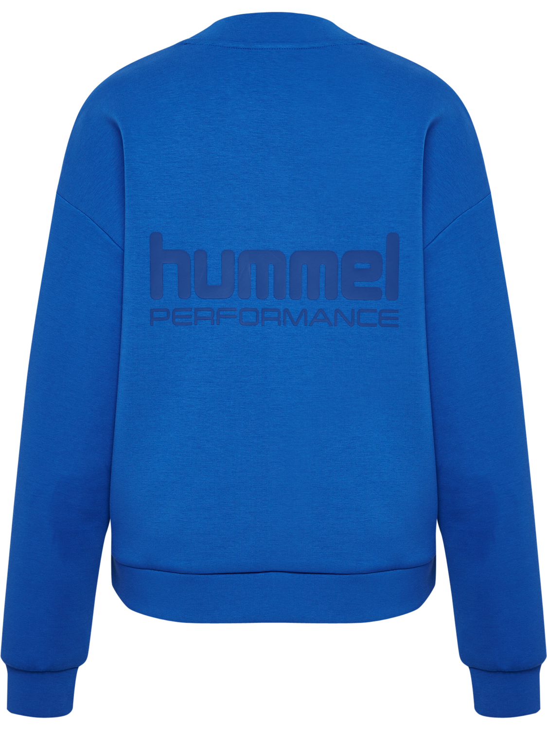hmlFAST TECH FLEECE CREW, OLYMPIAN BLUE, packshot