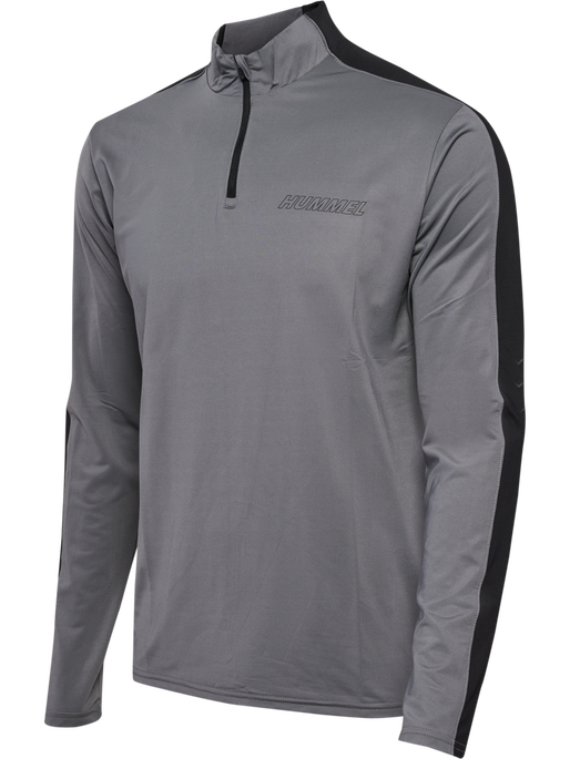 hmlTE STRENGTH PL HALF ZIP, QUIET SHADE, packshot