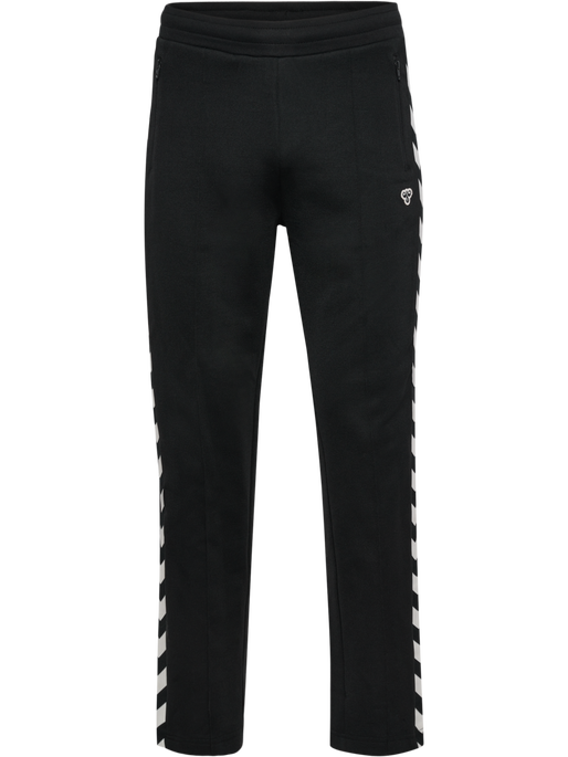 hmlARCHIVE REGULAR POLY PANTS, BLACK, packshot