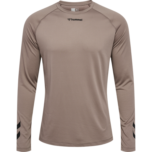 hmlMT BOW T-SHIRT L/S, DRIFTWOOD, packshot