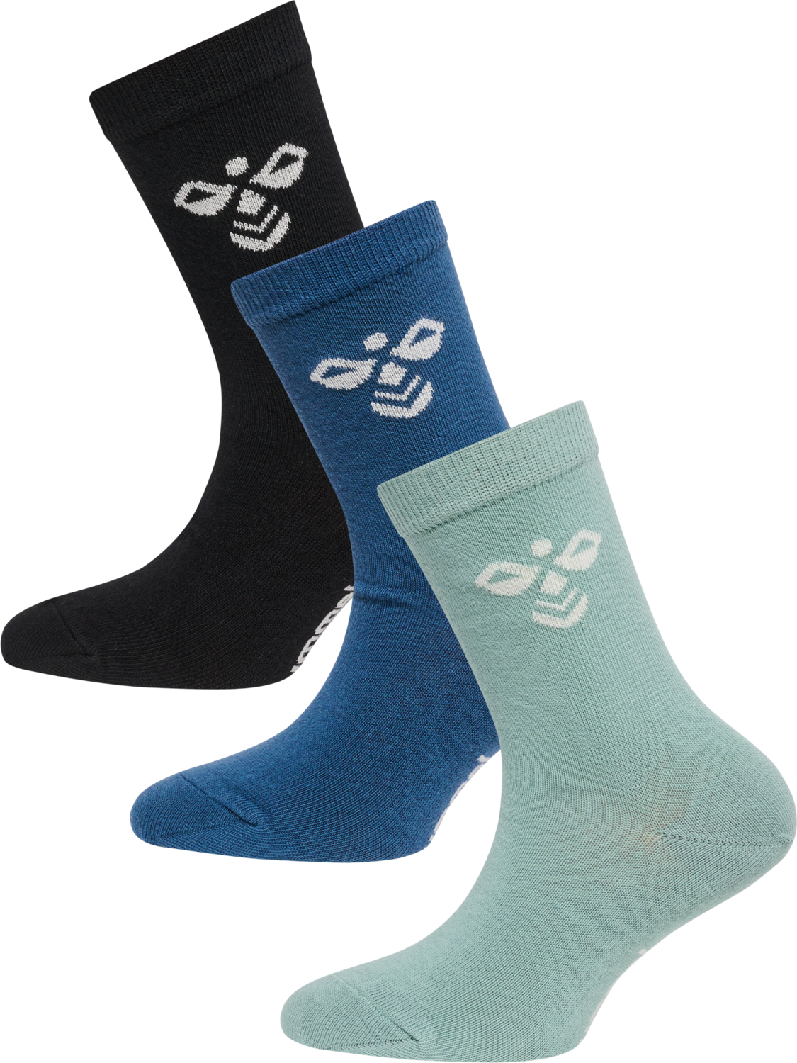 SUTTON 3-PACK SOCK, BLUE SURF, packshot