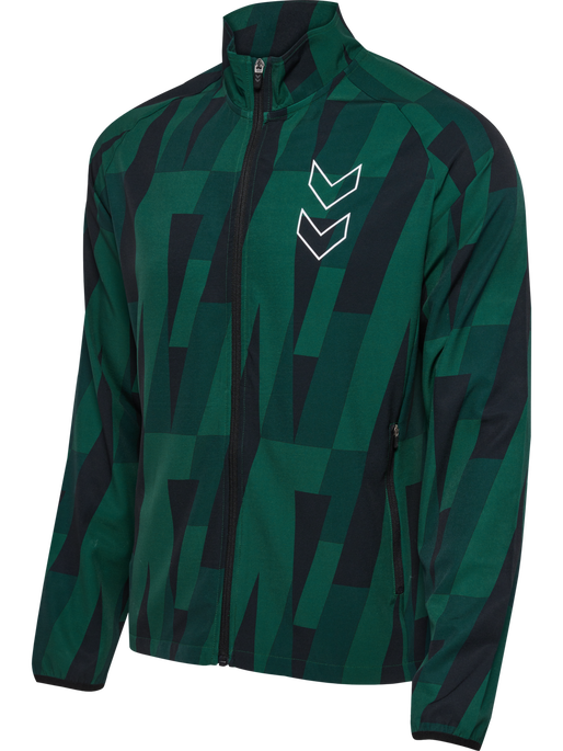 hmlCOURT AOP JACKET, RAIN FOREST, packshot