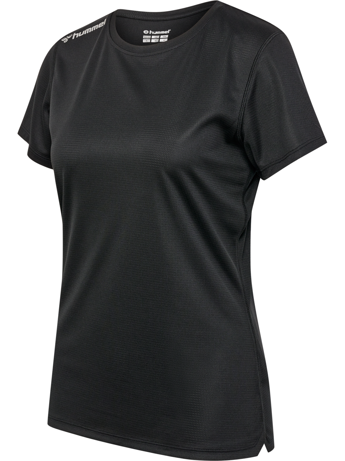 hmlRUN JERSEY S/S WOMAN, BLACK, packshot