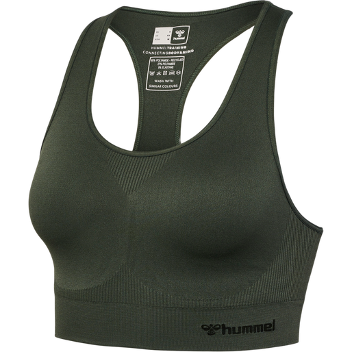 hmlTIF SEAMLESS SPORTS TOP, CLIMBING IVY hmlTIF SEAMLESS SPORTS TOP, CLIMBING IVY, packshot