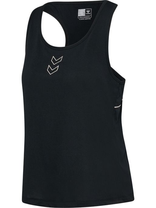 hmlCOURT LIGHT WEIGHT TANKTOP W, LIGHT GREY/BLACK hmlCOURT LIGHT WEIGHT TANKTOP W, LIGHT GREY/BLACK, packshot