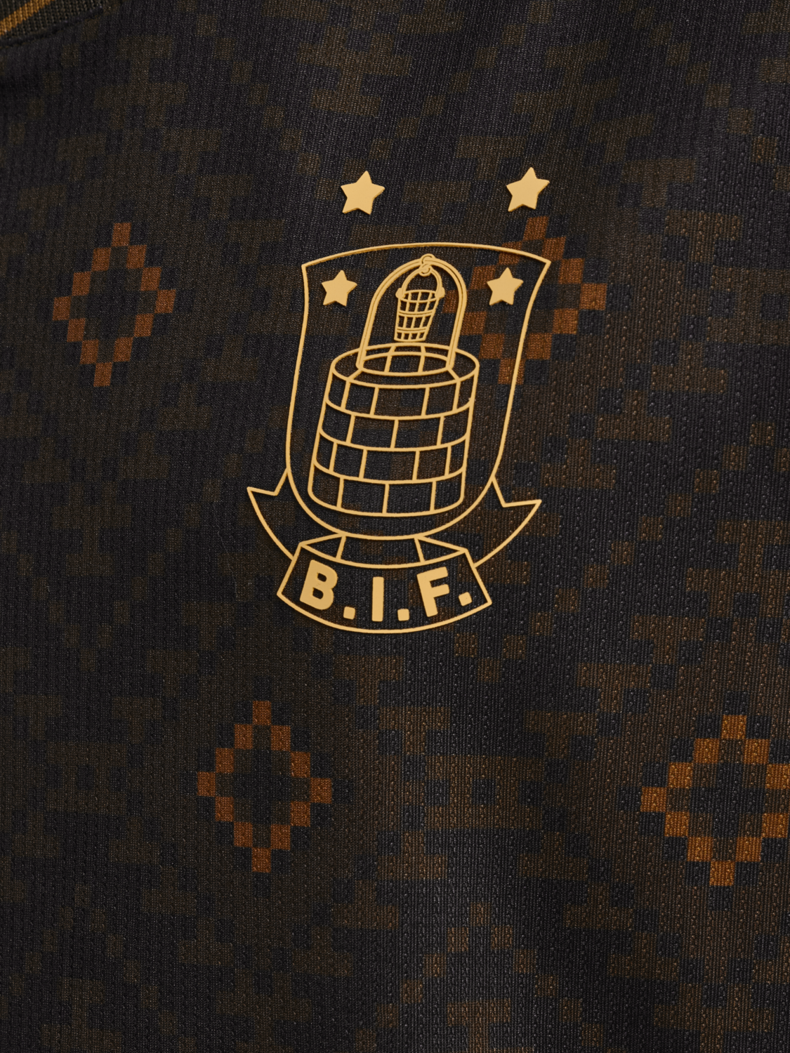 BIF 25/26 THIRD JERSEY S/S KIDS, BROWN, packshot