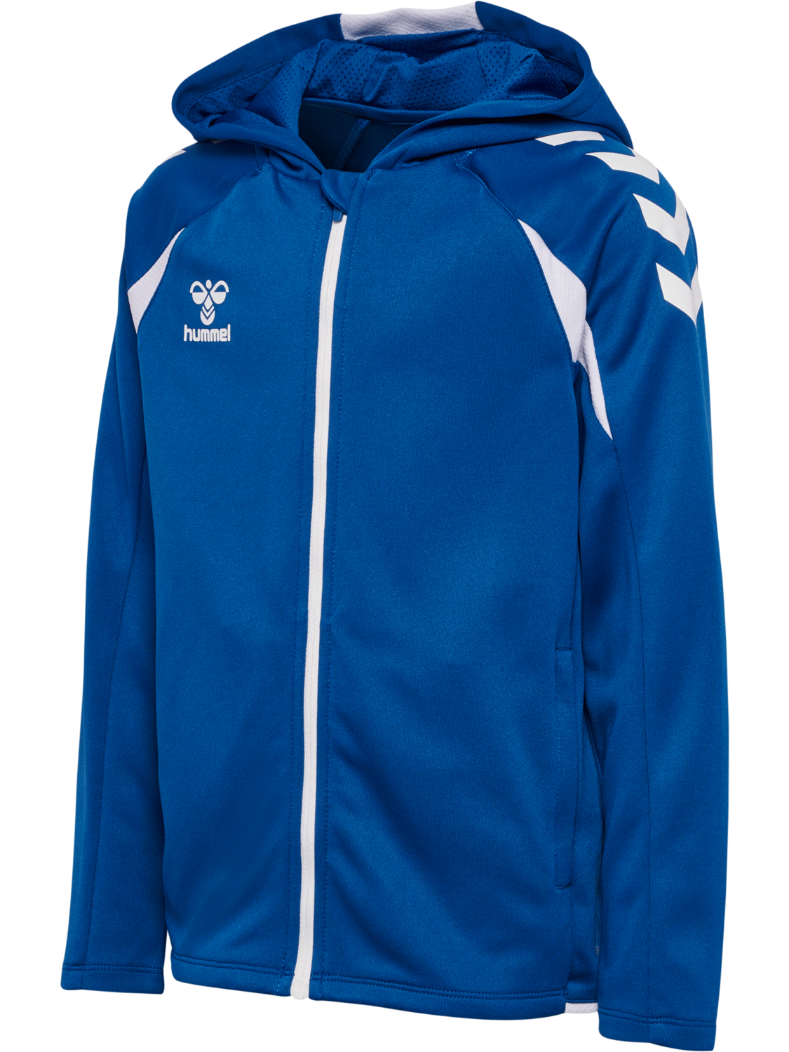 hmlCORE 2.0 ZIP HOODIE KIDS, TRUE BLUE/WHITE, packshot