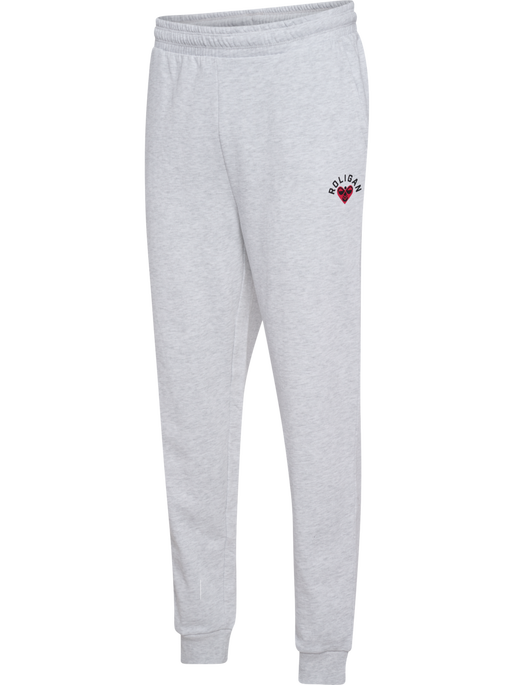 hmlROLIGAN SWEATPANTS, LIGHT GREY MELANGE hmlROLIGAN SWEATPANTS, LIGHT GREY MELANGE, packshot