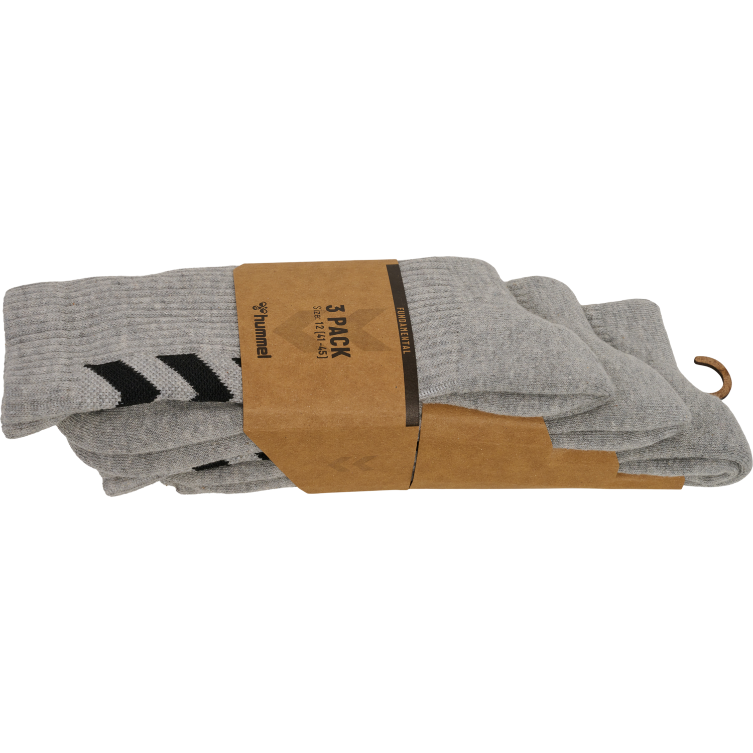 FUNDAMENTAL 3-PACK SOCK, GREY MELANGE, packshot