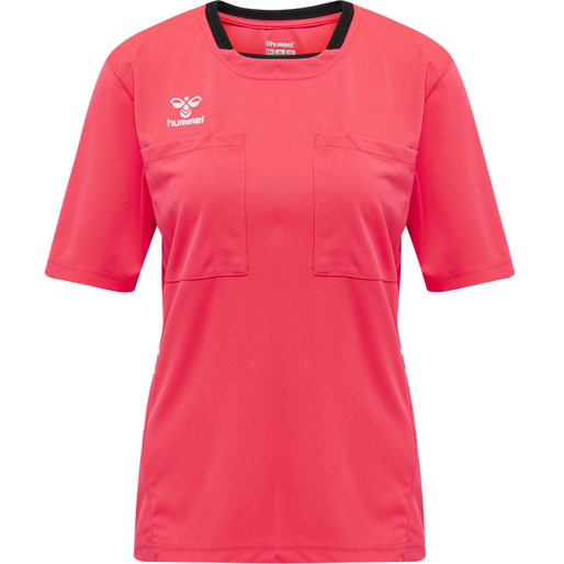 hmlREFEREE CHEVRON WO  JERSEY S/S, DIVA PINK, packshot