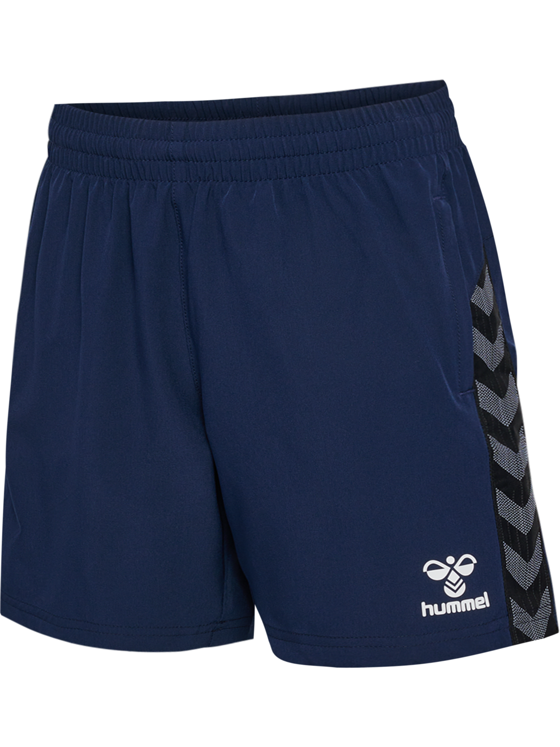 hmlAUTHENTIC WOVEN SHORTS WOMAN, MARINE, packshot