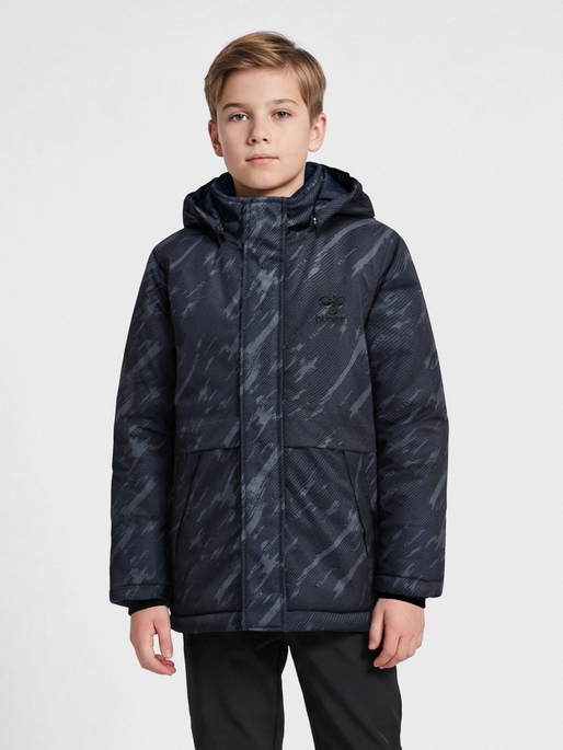 hmlURBAN TEX JACKET, BLACK IRIS, model