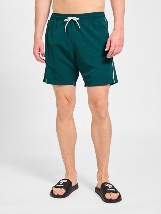 hmlPULSE BOARD SHORTS, JUNE BUG, model