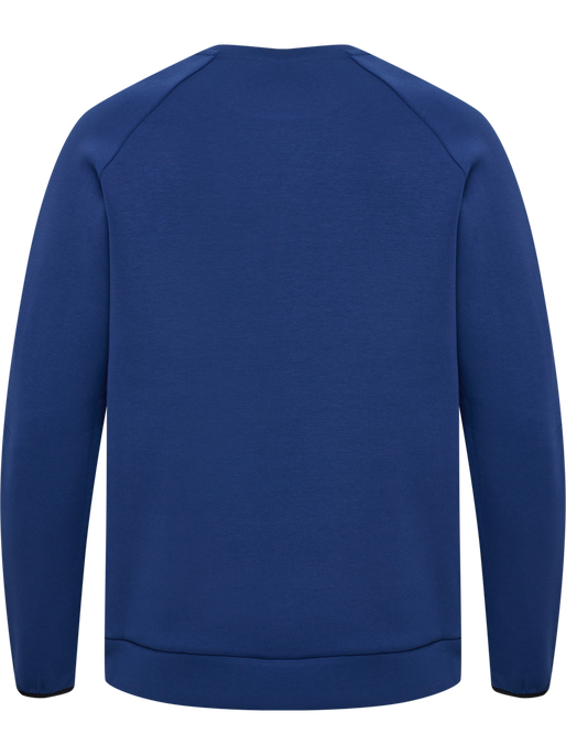 hmlTECH FLEECE REGULAR CREW, ESTATE BLUE, packshot