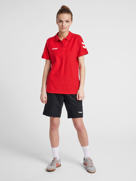 HMLGO COTTON POLO WO, TRUE RED, model