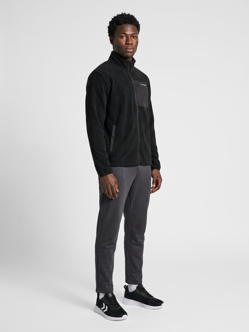 hmlPOLAR FLEECE JACKET, BLACK, model