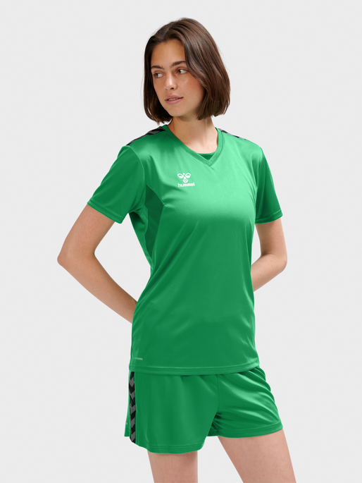 hmlAUTHENTIC PL JERSEY S/S WOMAN, JELLY BEAN, model