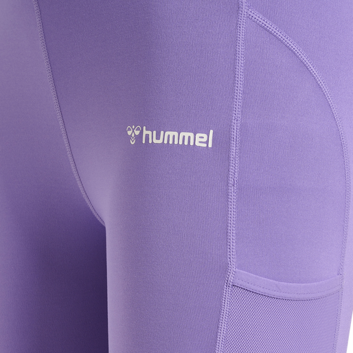 hmlMT CHIPO MID WAIST TIGHTS, PAISLEY PURPLE, packshot