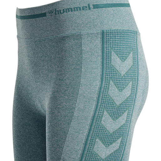 hmlMT LULU SEAMLESS SCRUNCH TIGHTS, NORTH ATLANTIC MELANGE, packshot