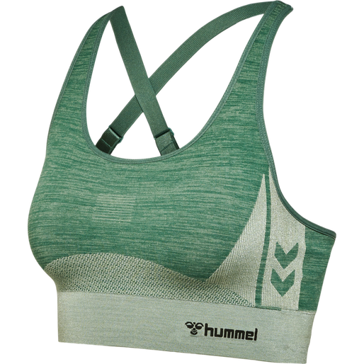 hmlCLEA SEAMLESS  SPORTS TOP, LAUREL WREATH/LILY PAD MELANGE, packshot