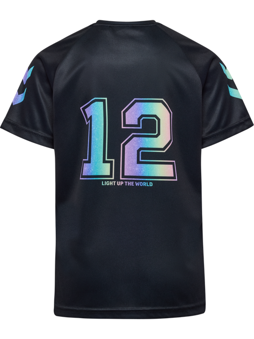 hmlSHIMMER T-SHIRT S/S, BLACK, packshot