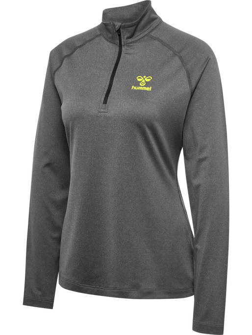 hmlSPRINT HALF ZIP WOMAN, FORGED IRON MELANGE hmlSPRINT HALF ZIP WOMAN, FORGED IRON MELANGE, packshot