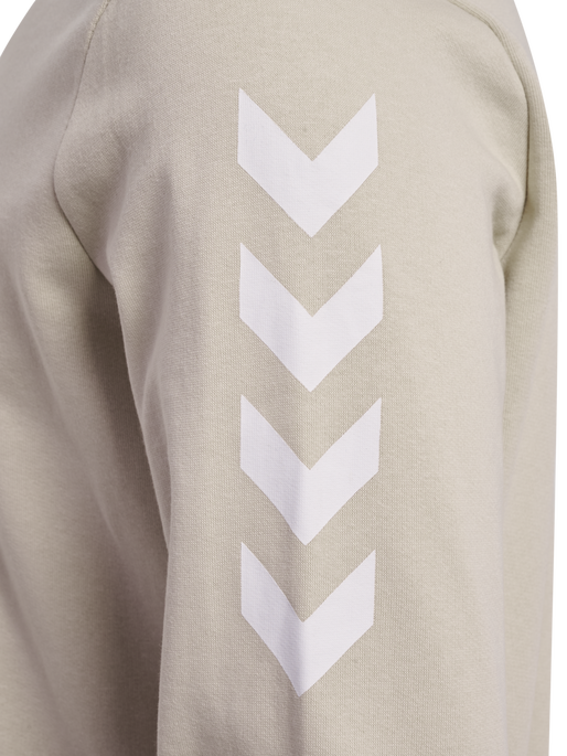 hmlLEGACY CHEVRON SWEATSHIRT, PUMICE STONE, packshot