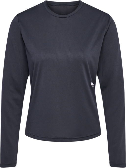 hmlPULSE WORKOUT W T-SHIRT L/S, EBONY hmlPULSE WORKOUT W T-SHIRT L/S, EBONY, packshot