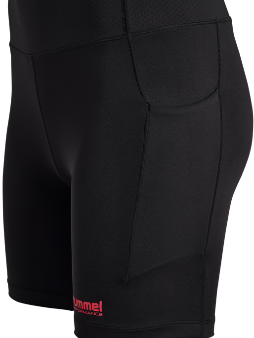 hmlHIIT INTENSITY HW SHORT TIGHTS, BLACK, packshot