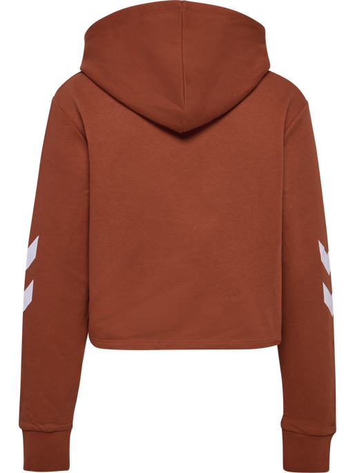 hmlLEGACY WOMAN CROPPED HOODIE, ARABIAN SPICE hmlLEGACY WOMAN CROPPED HOODIE, ARABIAN SPICE, packshot