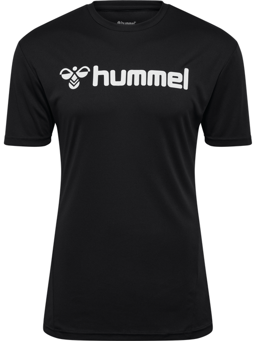 hmlLOGO JERSEY S/S, BLACK hmlLOGO JERSEY S/S, BLACK, packshot