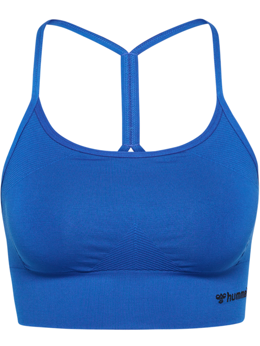 hmlTIFFY SEAMLESS SPORTS TOP, OLYMPIAN BLUE, packshot