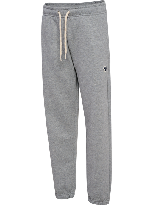 hmlJR LOOSE SWEATPANTS BEE, GREY MELANGE hmlJR LOOSE SWEATPANTS BEE, GREY MELANGE, packshot