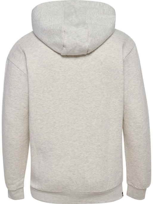 hmlMOVER COTTON HOODIE, EGRET MELANGE, packshot