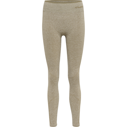 hmlMT UNA SEAMLESS MID WAIST TIGHTS, VETIVER MELANGE, packshot