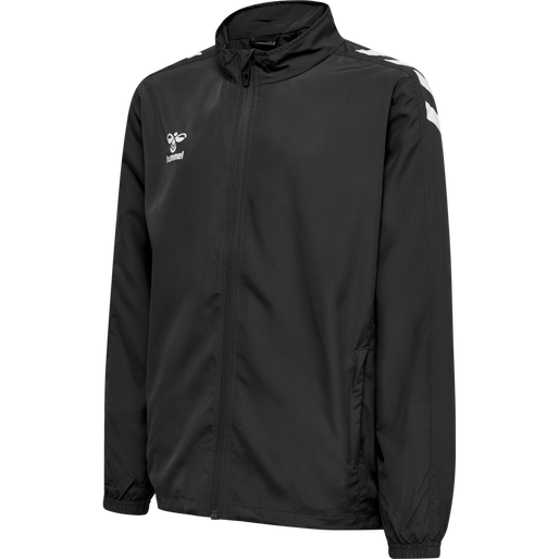 hmlCORE XK MICRO ZIP JACKET KIDS, BLACK, packshot
