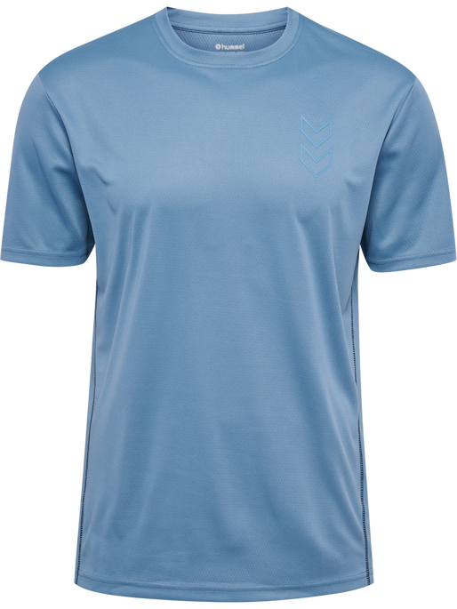 hmlACTIVE PL JERSEY S/S, CORONET BLUE, packshot