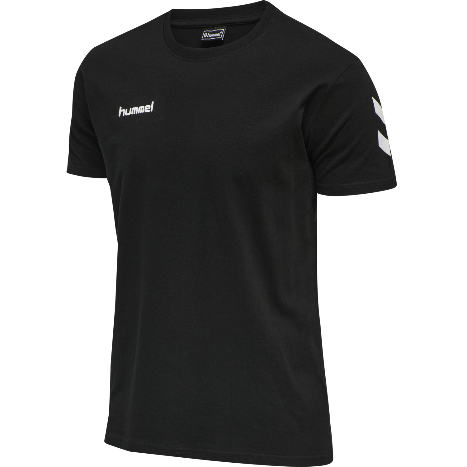 HMLGO COTTON T-SHIRT S/S, BLACK, packshot