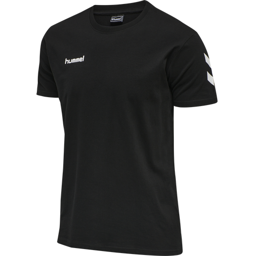 HMLGO COTTON T-SHIRT S/S, BLACK, packshot