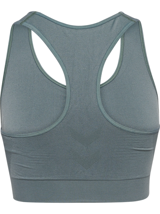 hmlTIF SEAMLESS SPORTS TOP, BALSAM GREEN, packshot