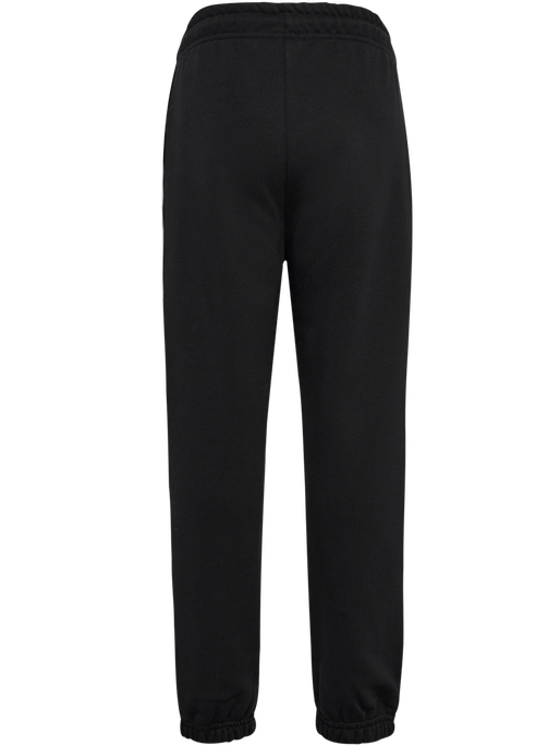 hmlJR LOOSE SWEATPANT PIPING, BLACK, packshot