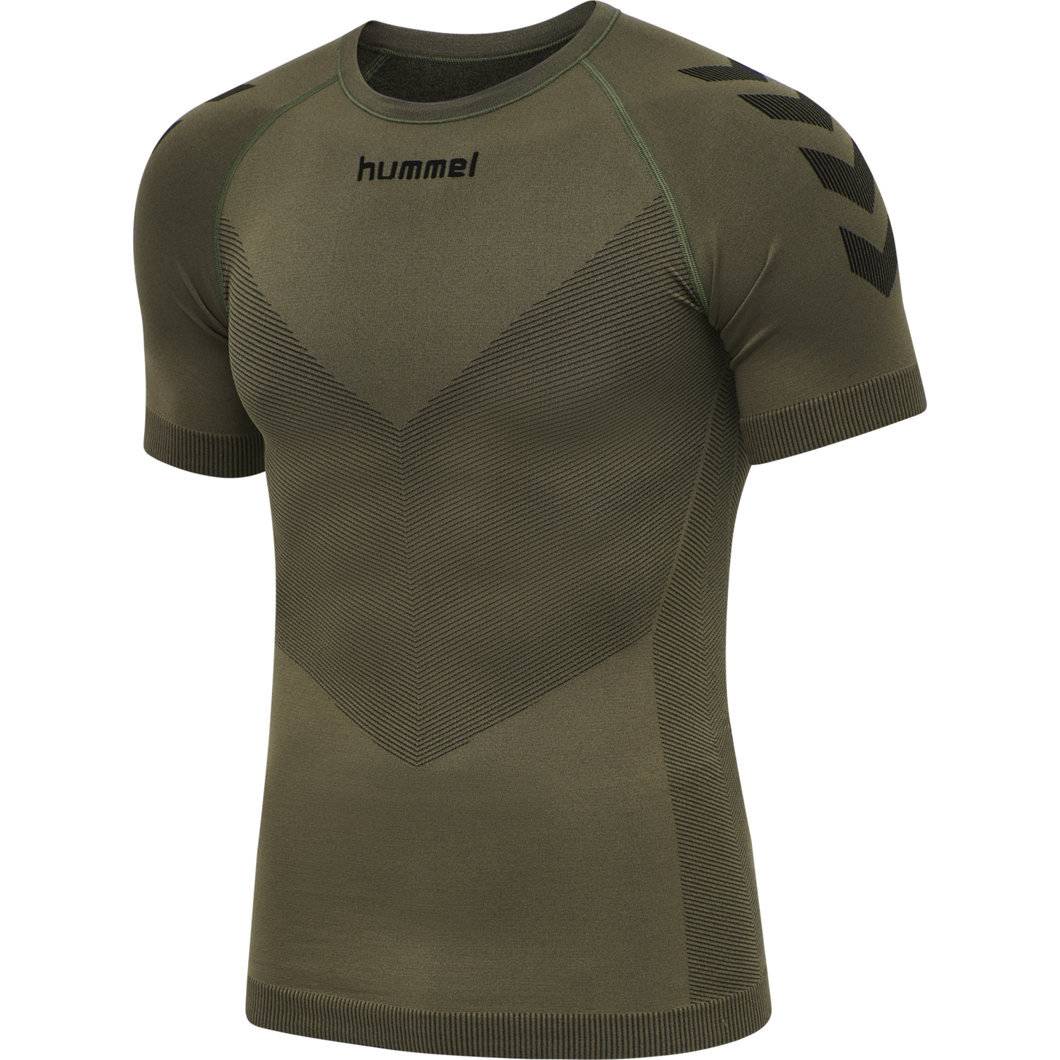 HUMMEL FIRST SEAMLESS JERSEY S/S , GRAPE LEAF, packshot